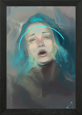 Halo Angst Gerahmtes Wandbild Poster Leinwanddruck Bild