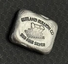 Rutland Bullion Co. 1 oz Hand Poured Silver Bar .999 Fine Silver