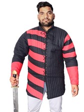 Medieval Padded Gambeson Cotton Aketon Half Length Coat Renaissance Costume