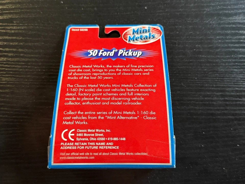 N Scale Mini Metals - CMW #50206 - '50 Ford Pickup - ME3914 - Image 3 of 3