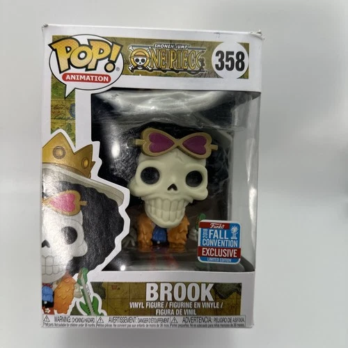 Funko Pop ONE PIECE Brook # 358 W/ Guitar 2018 Exclusive - Imperfect Box- Photos