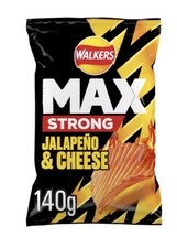 Walkers Max Strong Jalapeño & Cheese Sharing Bag Crisps 140g
