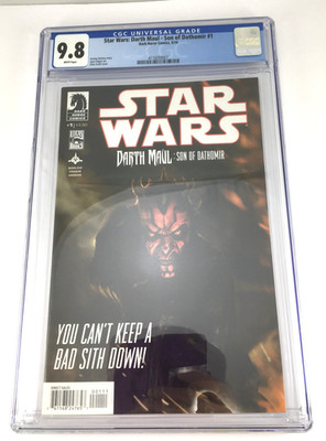 DARTH MAUL Son Of Dathomir # 1 CGC 9.8 Dark Horse Star Wars Darksaber Key    ️