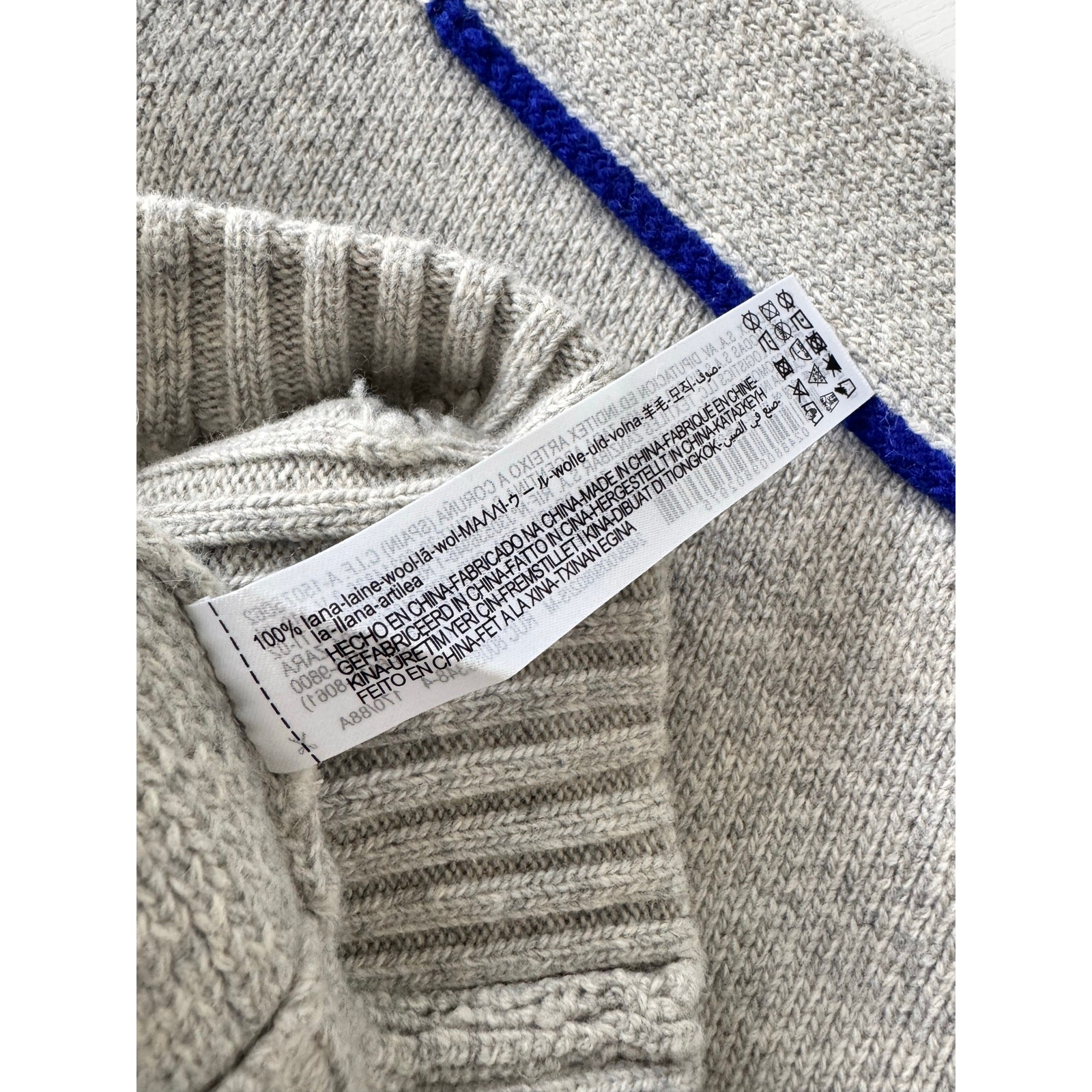 Zara x Ader Error Oversized Heavy Logo Wool Sweater image 5