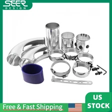 3"76mm Universal Car Cold Air Intake Pipe Kit Combined Alumimum Induction System