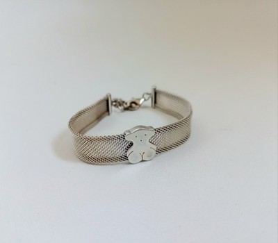 TOUS MESH ARMBAND STERLINGSILBER 18 cm