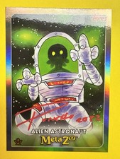 2022 Metazoo Topps Silver Alien Astronaut 2 Foil PONCHO SIGNED NM!