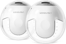 K5 Wearable Breast Pump, Hands Free Breast Pump with 320Mmhg Strong Suction, 19 