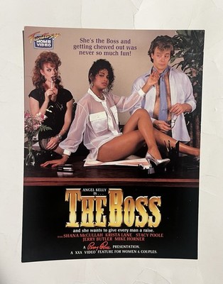 Angel Kelly is The Boss Krista Lane 8.5''x11'' Adult Film Ad Slick Promo