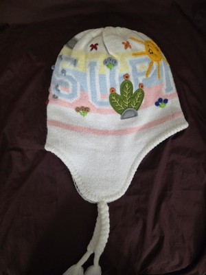 Brand New Supreme Felt Appliqué Earflap Beanie White Very Limited