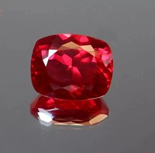 Unheated 10 Ct Natural BURMA Pigeon Blood Red Ruby Certified Loose Gemstone