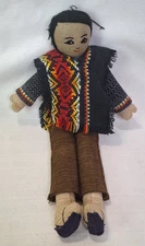 Peru AAAA Llama Hand Loomed Boy Plush Stuffed Toy Doll