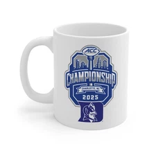 2025 ACC Champions 15-ounce Coffee Mug. Duke Blue Devils.