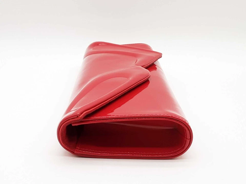 Christian Louboutin So Kate Baguette Red Clutch Sd0725ozxde - Image 2 of 4