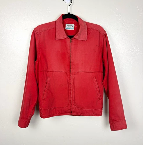 Vintage 1950s 60s Sedgefield Blue Bell Red Talon Zip Work Jacket Small - product listing photo