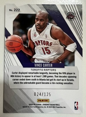 2023-24 Panini Phoenix Vince Carter /125 Seismic #222 Toronto