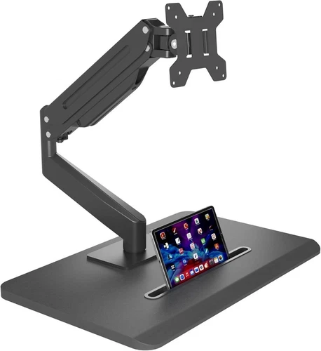suptek Single Monitor Mount Gas Spring Monitor Arm Desk Stand with Base 17-32”