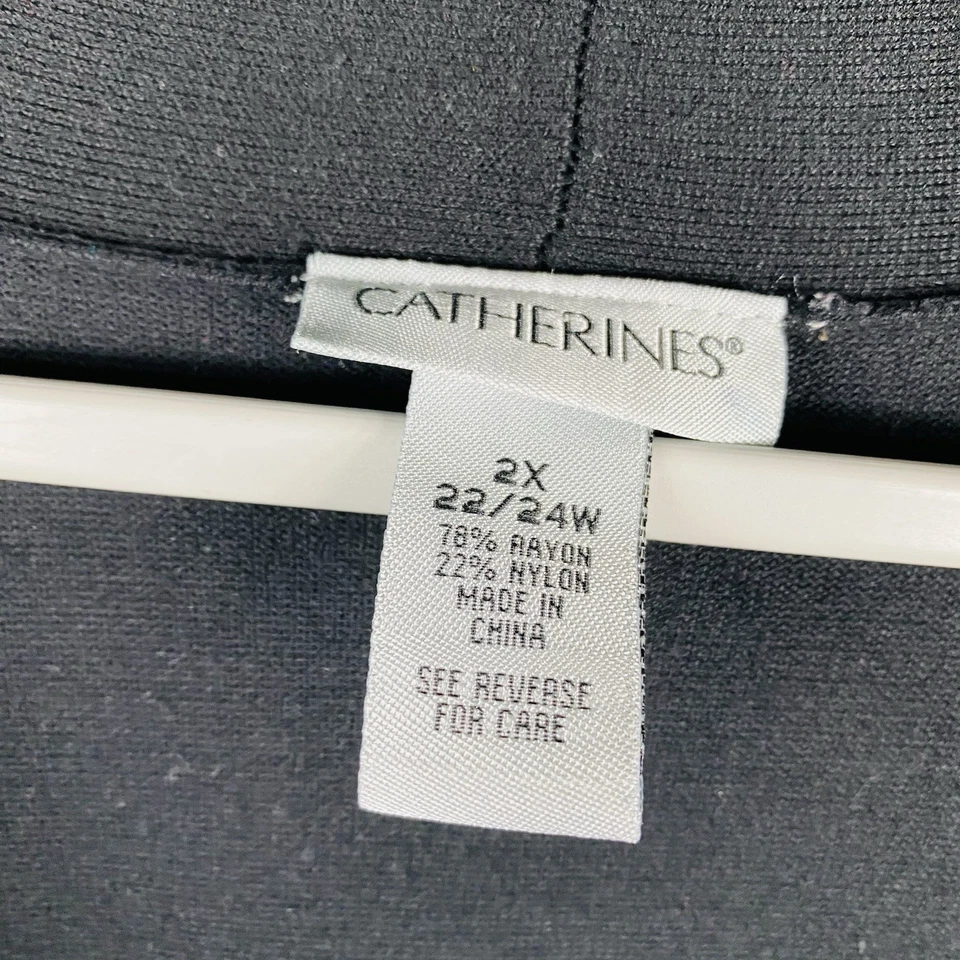 Cárdigan suéter negro manga corta Catherines talla 2X 22 24 Foto 3 de 4