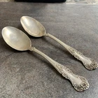 1899 Gorham Cambridge Sterling Silver Hallmarked set 2 Tea Spoons No Monogram