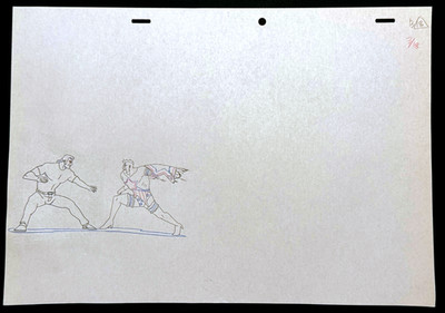 VENTURE BROS Production Art - Brock Samson & Stars And Garters Animation Drawing