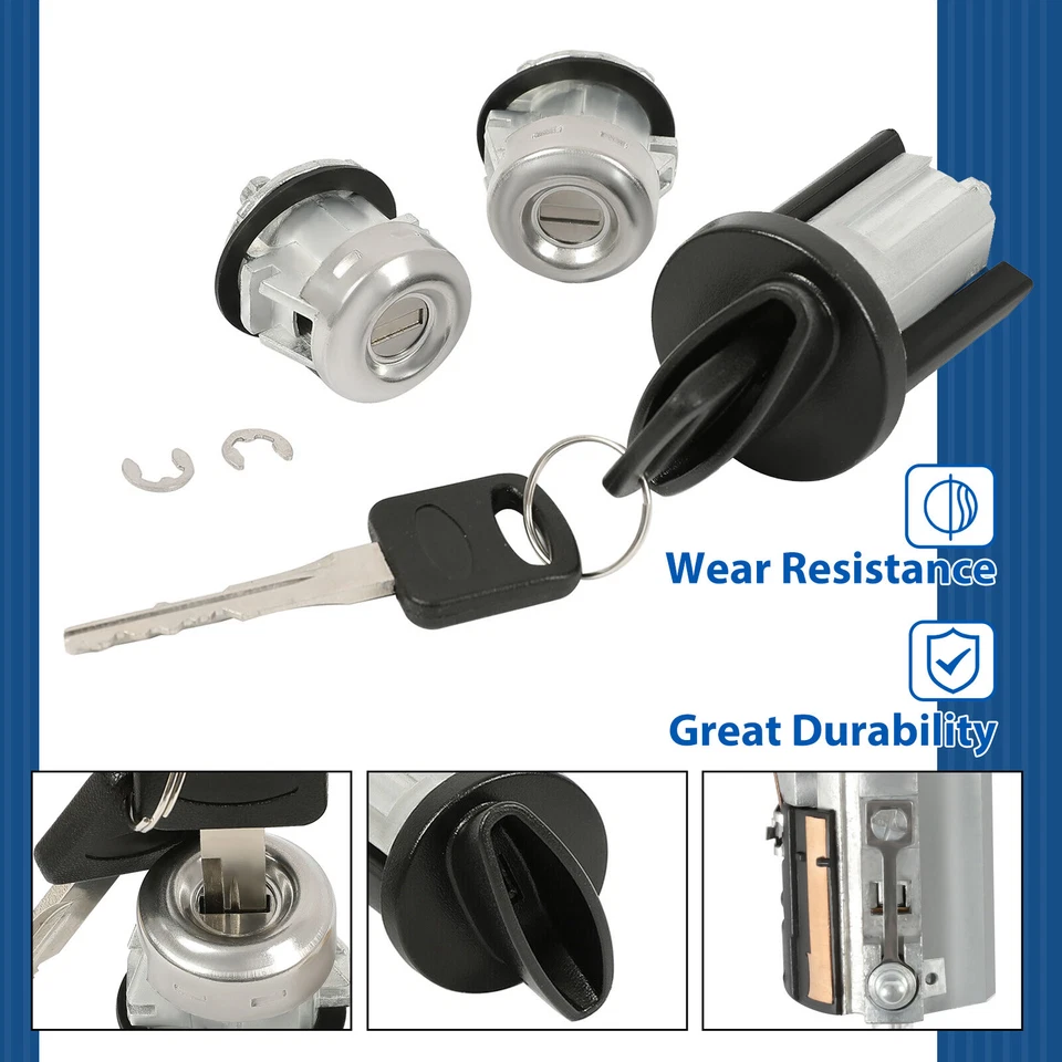 Kit de cilindro de encendido y bloqueo de puerta con llaves para Ford F150 F250 F350 F450 1997-2007 Foto 4 de 4