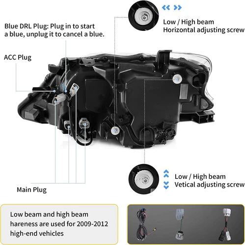 VLAND LED Projector Headlights For Lexus RX350 RX450h FSport 2012 2013 2014 Set - Picture 13 of 17