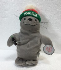 "COCA COLA SEAL IN SKI CAP"  COCA COLA  BEAN BAG PLUSH