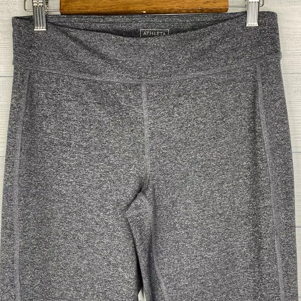 athleta heather chaturanga boot cut yoga leggings