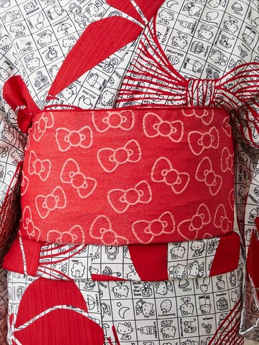 Sanrio Japanese Kimono Yukata Hello Kitty My Melody Kuromi Furifu 25th Anniv. - Picture 15 of 43