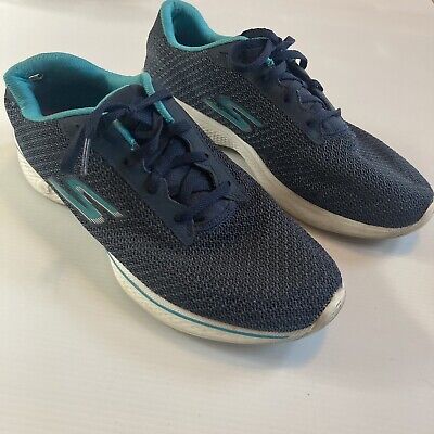 WOMEN'S SKETCHERS 14175 GOGA MAT SHOES Blue GOWALK