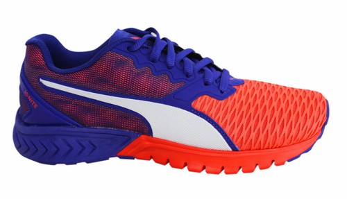 Puma Ignite Dual Womens Lace Up Blue Orange Trainers 1148 01 8c Ebay