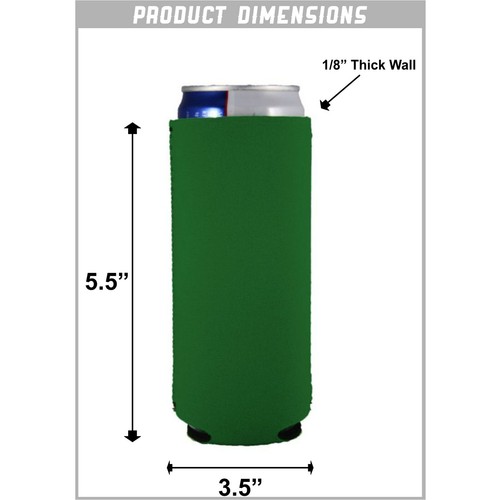 Merica F Yeah Funny 12 oz. Slim Can Coolie; Compatible with Ultra - Picture 23 of 27