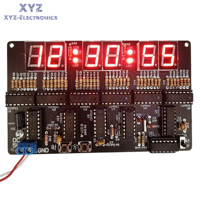 6-bit Digital Circuit Clock DIY Electronic Kit Electronic Clock Teaching Kit USA