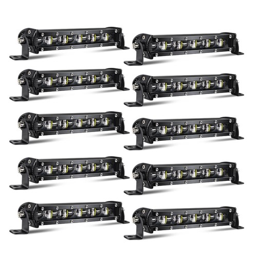 1/2/4/10PCS 7inch Slim LED Work Light Bar Flood Spot Combo Driving SUV ATV 7" 8" - Picture 18 of 18