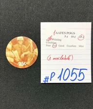 AAFES POGS, 4th Series/Printing,1 POGS, 25¢, #P1055, FAIR
