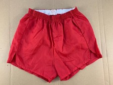 Vintage Dodger Sportswear Red Nylon Running Track High School College Shorts