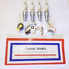 AUSTIN MORRIS MINI MOKE 1965-1969 TUNE UP KIT POINTS PLUGS ROTOR ARM & CONDENSER