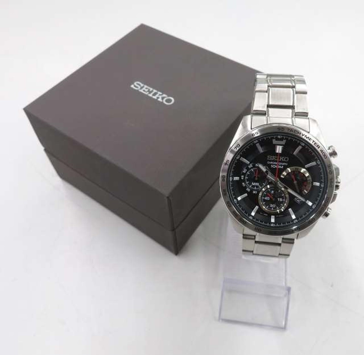 Seiko Chronograph 8T63-00G0 Stainless Steel Date Box Quartz Seiko Chronograph 8T63-00G0 Stainless Steel Date Box Quartz