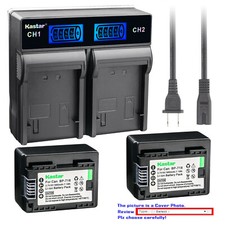 Kastar Battery LCD Rapid Charger for BP-718  Canon VIXIA HF R600 HFR600 Camera