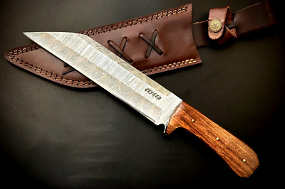 Jayger Handgefertigtes Damaststahl Mittelalterliches Wikinger Seax Messer