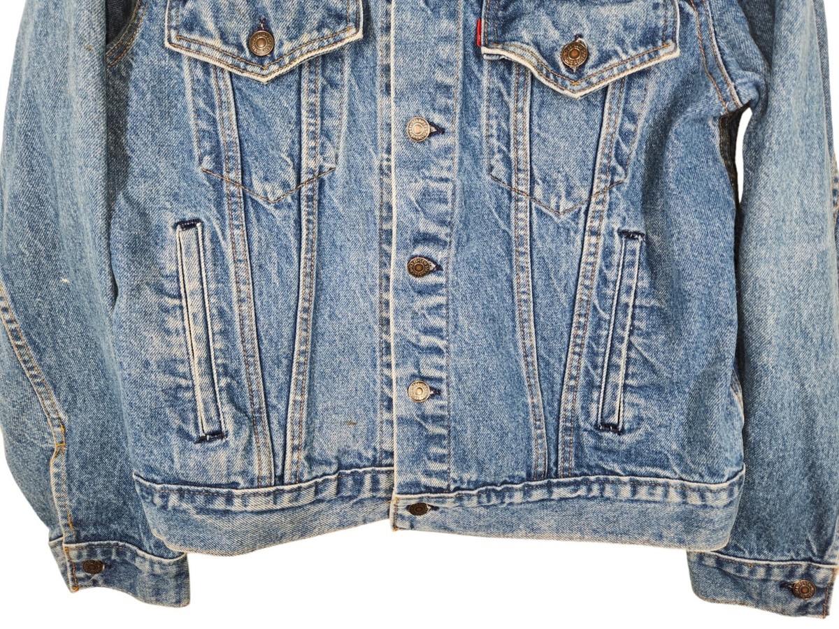 VTG 90's Levis Trucker Denim Jacket Made in USA Adult Men Blue 44R