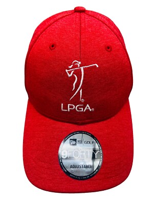 New Era Golf 9FORTY LPGA Unisex Red Adjustable Hat