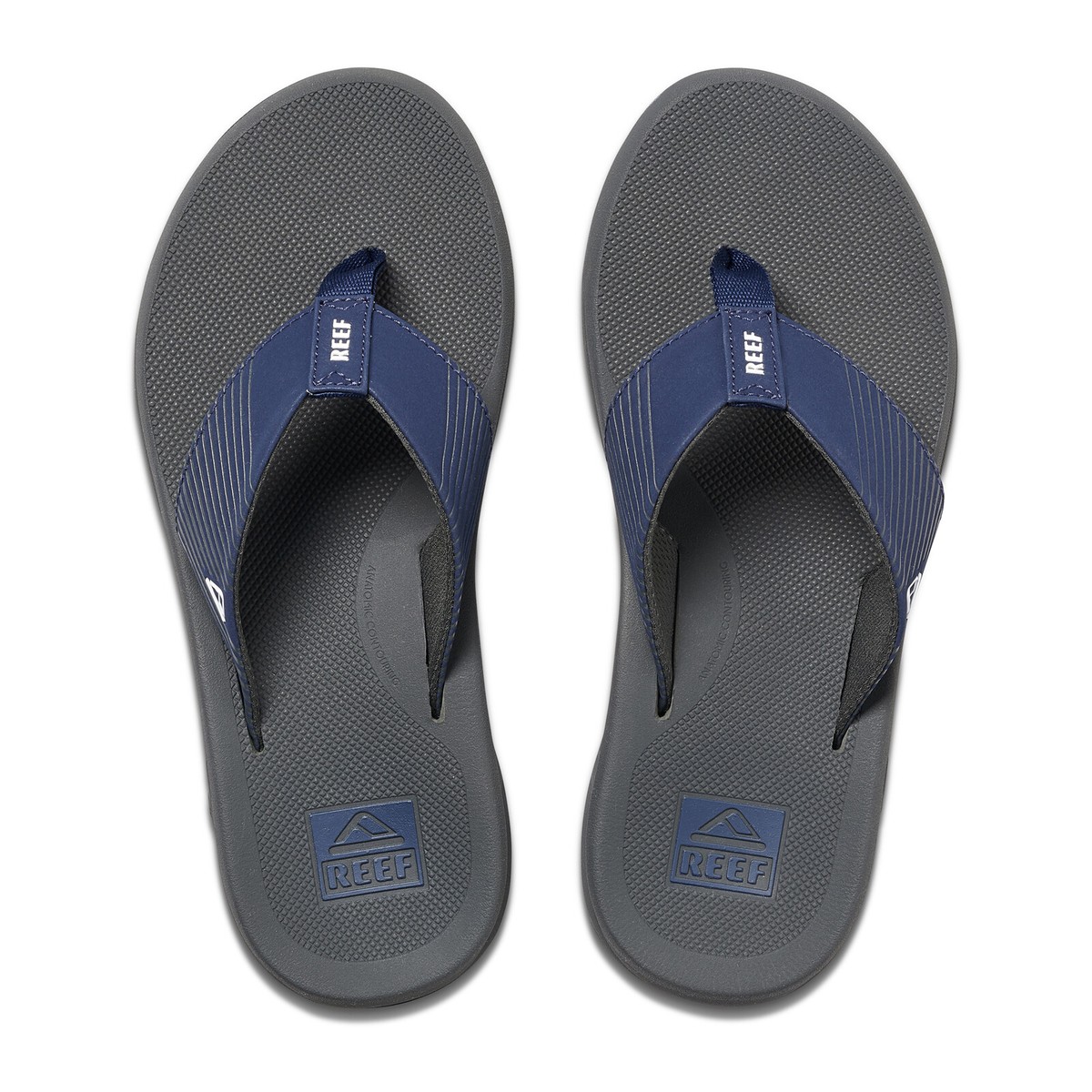 Reef Phantom II Flip Flops in Grey/Navy | eBay display picture 2