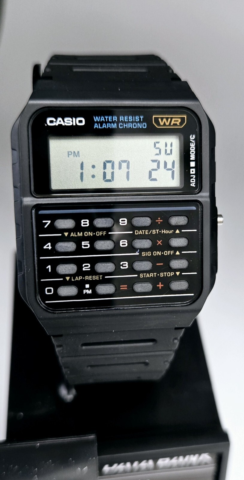 Casio Classic Calculator Wrist Watch CA53-1 CA-53W CA53W BLACK RESIN NEW VINTAGE