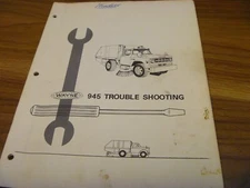 Wayne 945 Street Sweeper Service Troubleshooting Manual