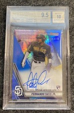 2019 Bowman's Best Fernando Tatis Jr Best of '19 Auto Blue /150 BGS 9.5 True Gem
