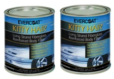 Evercoat Kitty Hair fiberglass reinforced body filler quart (2 Pack)