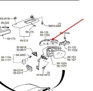 Original Mazda Cx 5 Ke 2013 17 Lh Door Mirror Cover 41w Kr22 69 1n7 51 Ebay