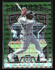 Eloy Jimenez 2021 Panini Producers Mosaic Green Prizm #P12 Baseball Card