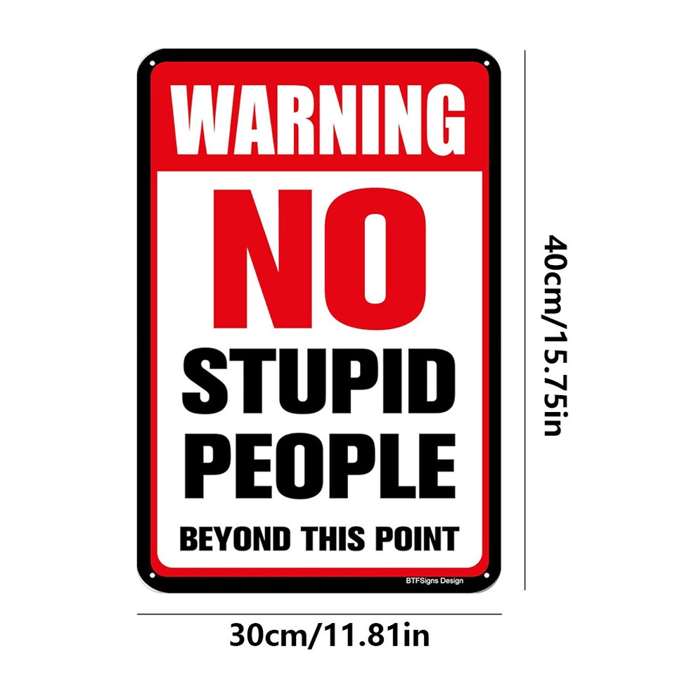 New Vintage Metal Plate Warning Sign Rectangular Iron Painting Wall Art